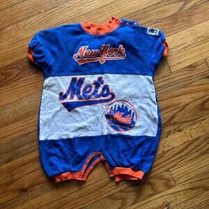 Mighty Mac Rookie League New York Mets Romper – Infant 24 Months